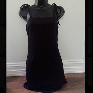 SHEIN Black Bodycon Dress with Shoulder Ties